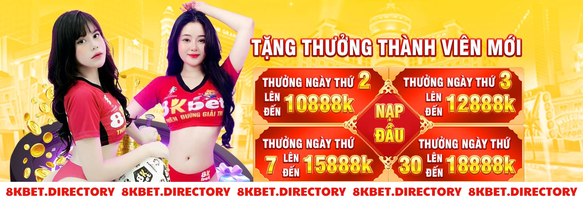 8kbet tặng thưởng thành viên mới